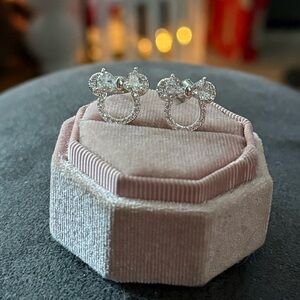 Minnie Mouse CZ Stud Earrings